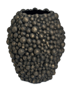 Donica ozdobna Waza Globe - Stare złoto (średnia)